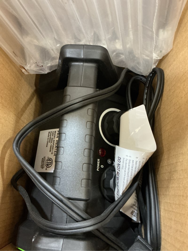Condition photo showing Good Condition for gardtech outdoor heater for patio, electric space heater with overheat protection, 1500w fast heat ptc ceramic portable garage heater for workshop, greenhouse