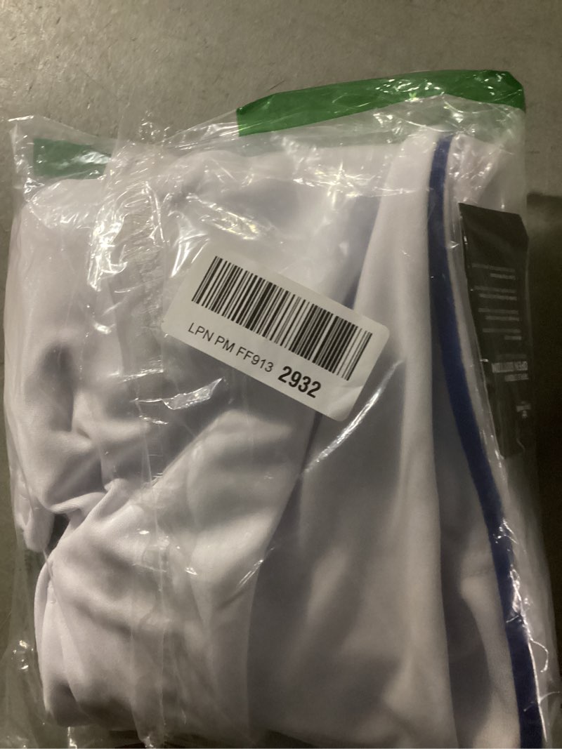 Condition photo showing Good Condition for champro boys triple crown open-bottom baseball pants with braid white, royal pipe large pants