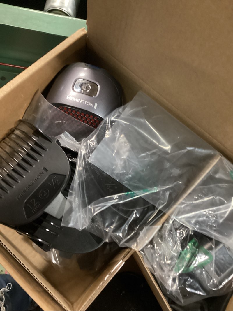 Condition photo showing Good Condition for remington shortcut pro self-haircut trimmer kit, waterproof cordless electric razor for head, beard, and body, curved blades and 9 trimmer lengths, head shaver, 5-minute quick-charge, 14-piece set