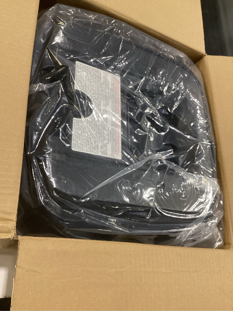 Condition photo showing New/Like New for Britax UpNGo Backless Booster Car Seat, Lightweight and Portable Travel Booster with Slim Design and PosturePlus, Accommodates Kids up to 120 Lbs and 63” – Raven Black UpNGo Raven Black