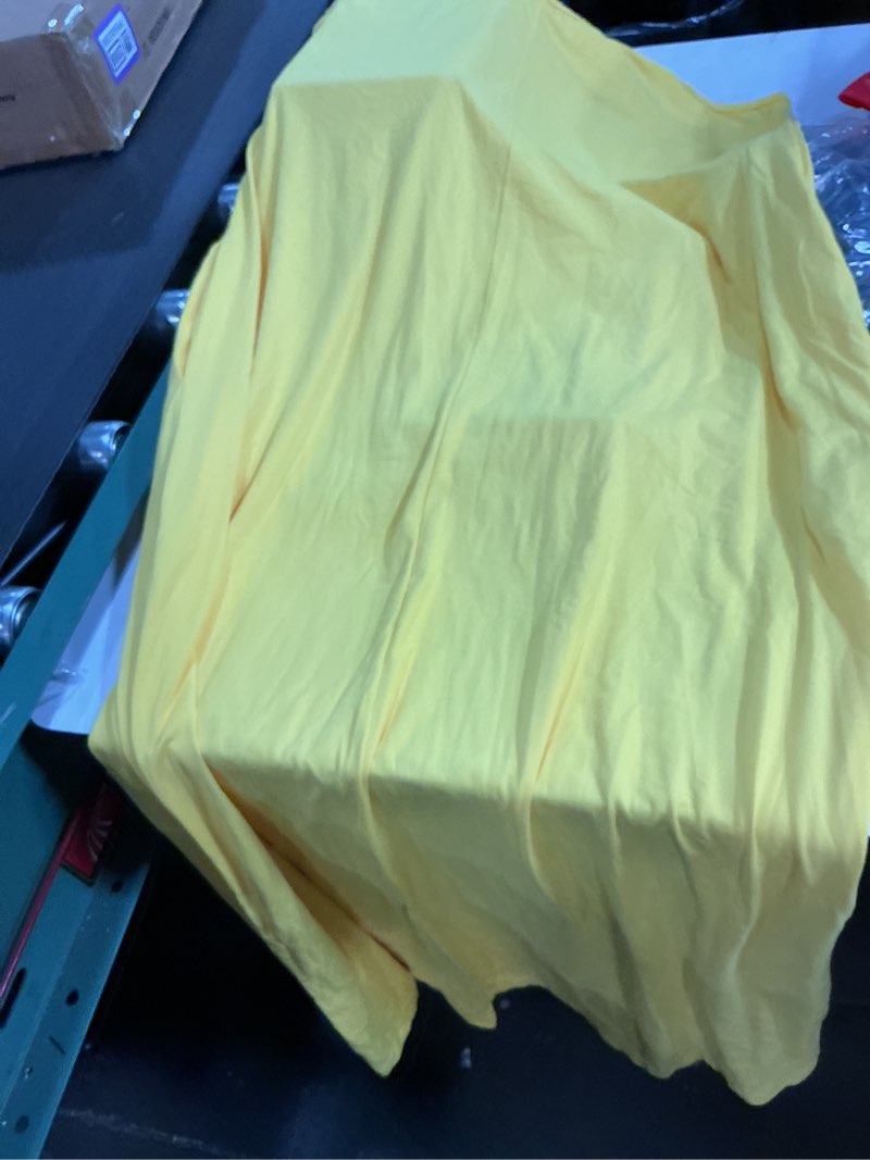 Condition photo showing Good Condition for Wolddress Womens Casual Sleeveless Plus Size Loose Long Maxi Dress with Pockets Yellow L-0311