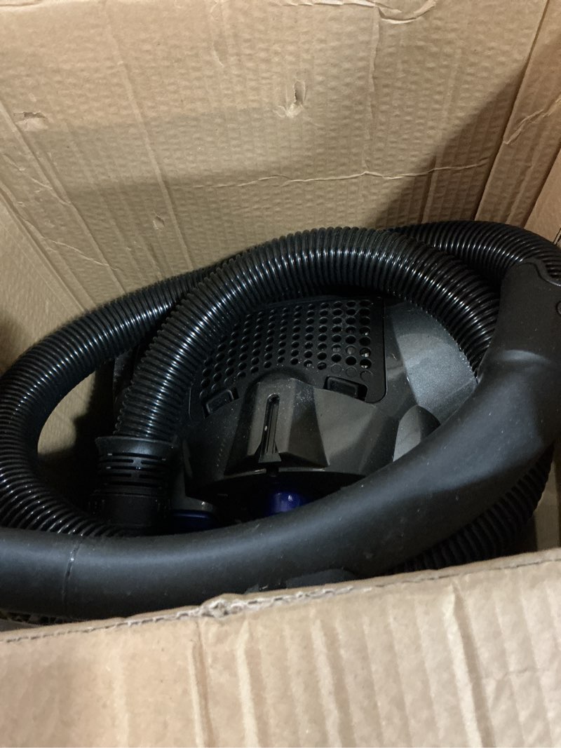 Condition photo showing As Is for Canister Vacuum Cleaner, 40Kpa 1600W Cyclon Power, Dust Full Indicator, Double HEPA Filters, 3.7Qt Large Capacity, Lightweight Vac for Hard Floors, Carpets, Pet Hair, Blue