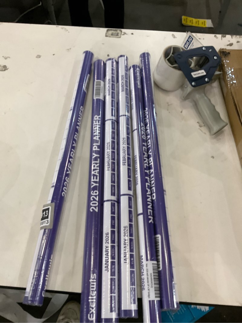 Condition photo showing New/Like New for 2026 Wall Calendar 24" x 36" with Week Numbers, 12 Months from January to December, Dry Erase Large Annual Yearly Planner, Horizontal/Vertical Large Calendar for Easy Planning, Organizing (indigo)