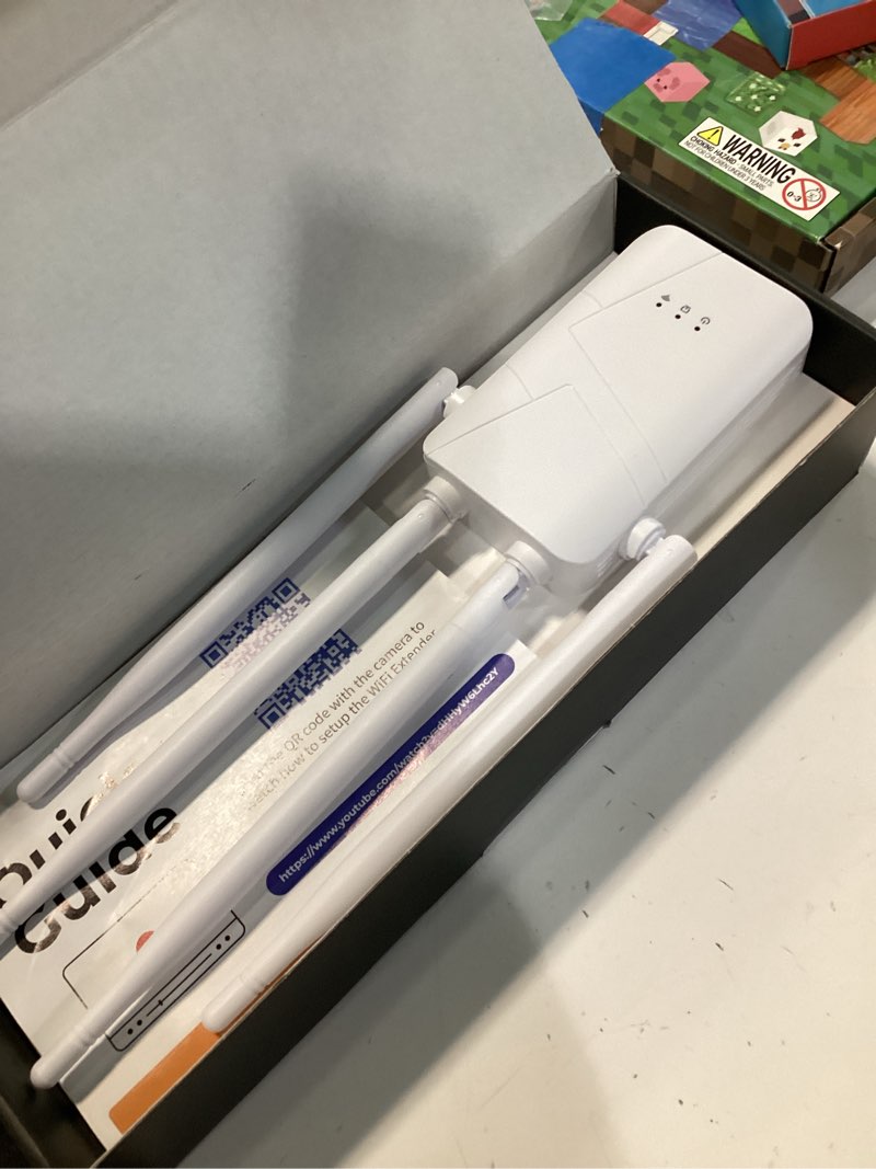 Condition photo showing Good Condition for 2026 wifi extender signal booster for home, 15000sq.ft wireless internet repeater, long range wifi booster and signal amplifier w/ethernet port, wifi router extender support 99% devices, 1-tap setup