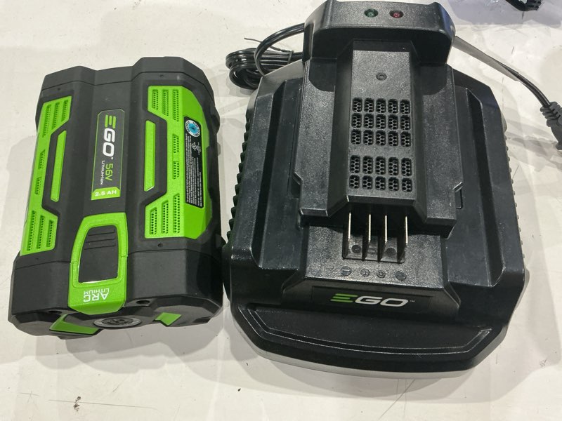 Condition photo showing As Is for ego power+ 56 -volt, 2.5 ah 1 -pack lithium ion (li-ion) battery