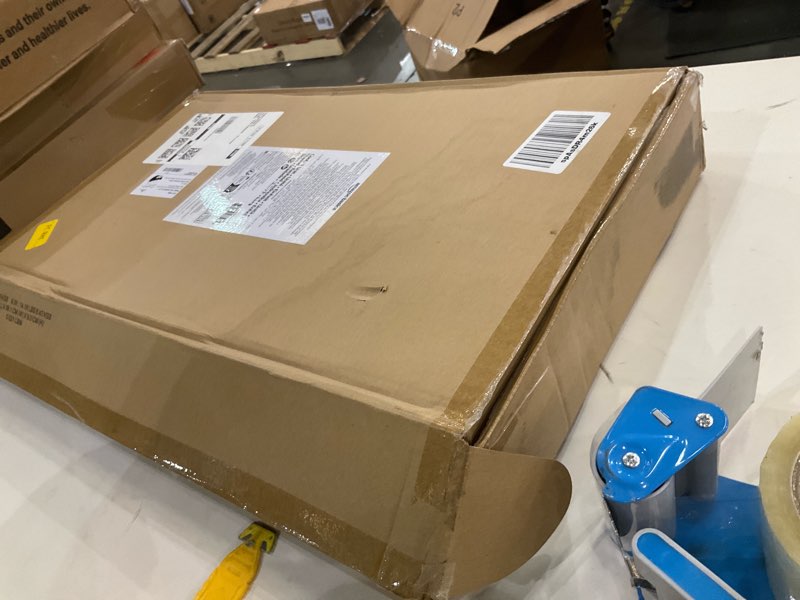 Condition photo showing As Is for Amazon Basics Full Motion TV Wall Mount with Horizontal Post Installation Leveling for 32 to 86 inch TVs, Black Full Motion Articulating