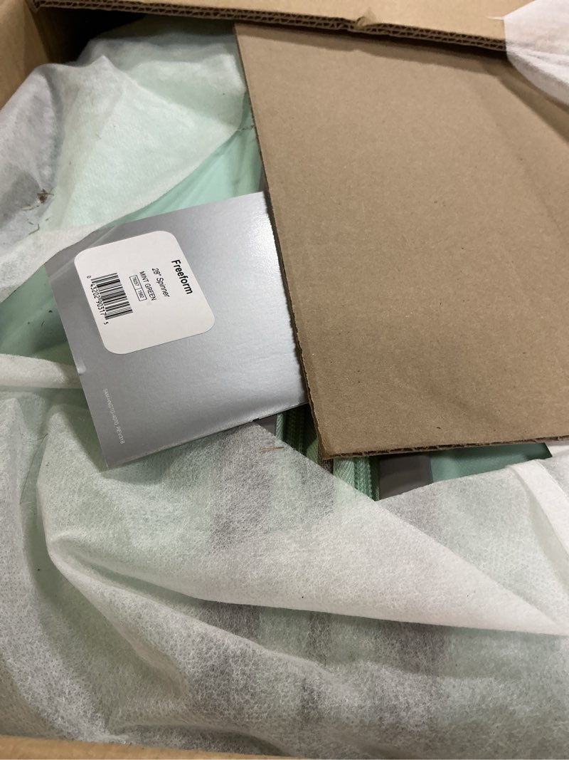 Condition photo showing New/Like New for Samsonite Freeform 2-Piece Luggage Set - Carry-On & Large Checked Luggage with Dual Spinner Wheels - Durable Polypropylene Hardshell - TSA Lock, Airline-Approved - Expandable Hard Shell - Mint Green 2-Piece Set (Carry-on/Large) Mint Green