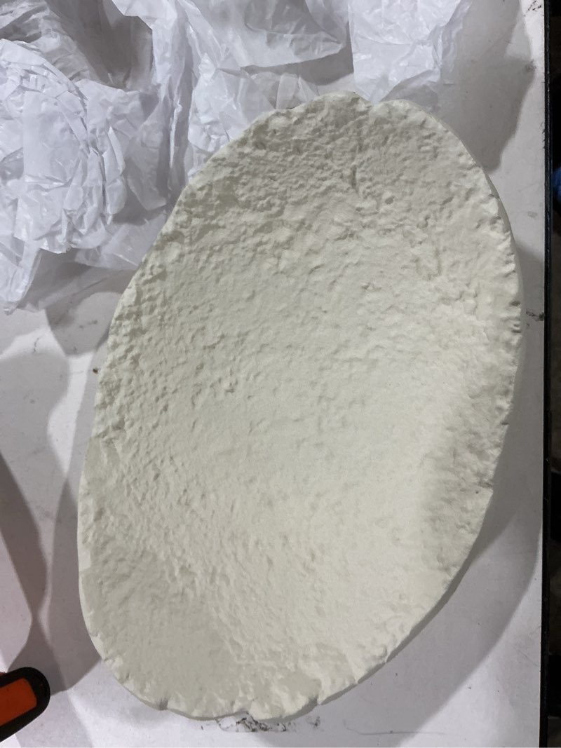 Bloomingville Aluminum Decorative Bowl with Raw Edge, White