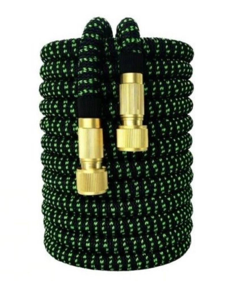 flexible quick connect expandable deluxe garden water hose 25 ft