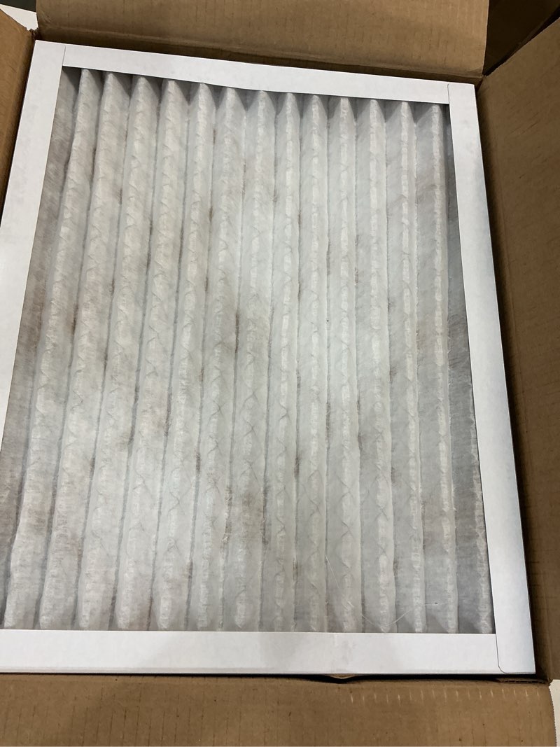 Condition photo showing Good Condition for amazon basics 14x20x1 air filter, merv 8 ac furnace filters, allergy control, electrostatic, removes dust pollen and lint, 6-pack (actual size: 13.75" x 19.75" x 0.75") 14x20x1 merv 8