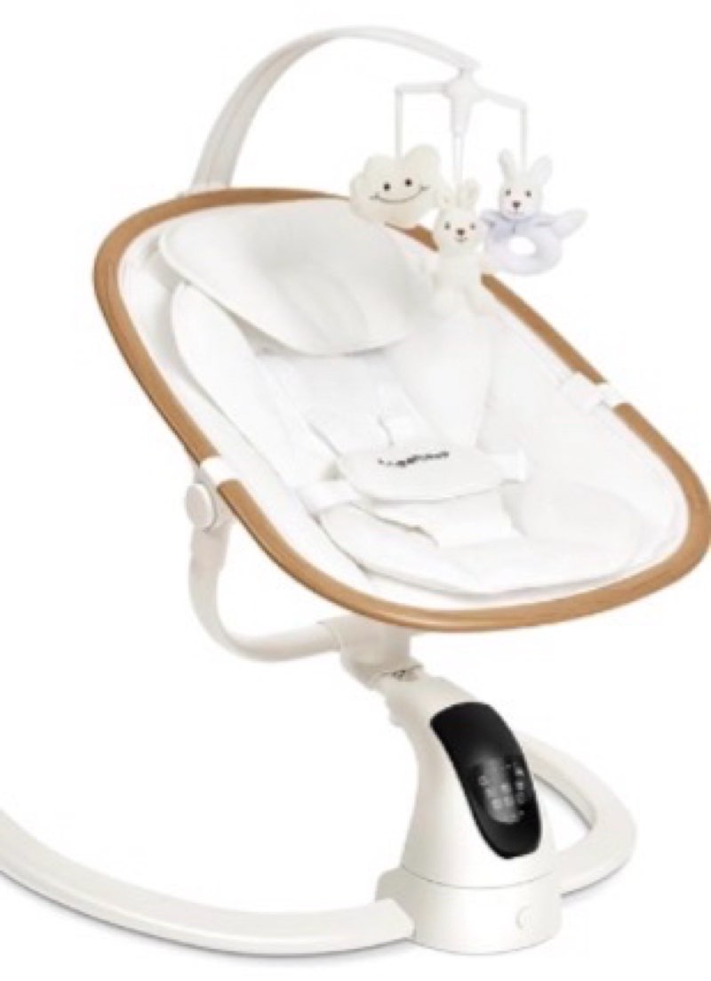 Angelbliss Electric Baby Swing with Cry Detection, Side-to-Side Motion, 5 Speeds, 180 Rotation, Indo