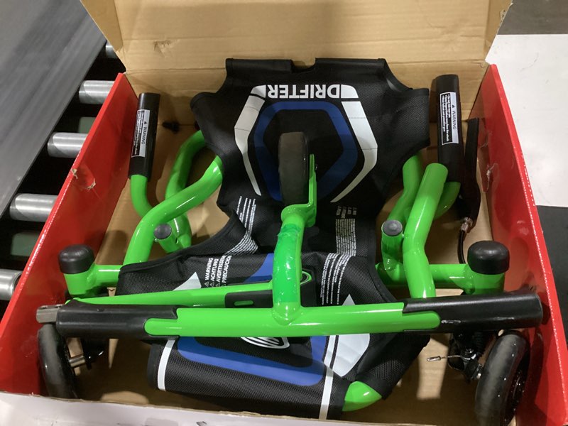 Condition photo showing As Is for ezyroller drifter x ride on toy for kids, ages 4-12, up to 154 lbs - green