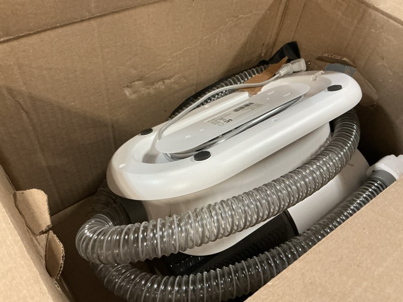 Condition photo showing As Is for airrobo dog grooming vacuum kit,12000pa strong pet vacuum for shedding,grooming hai,quiet,pg100,2l large capacity white