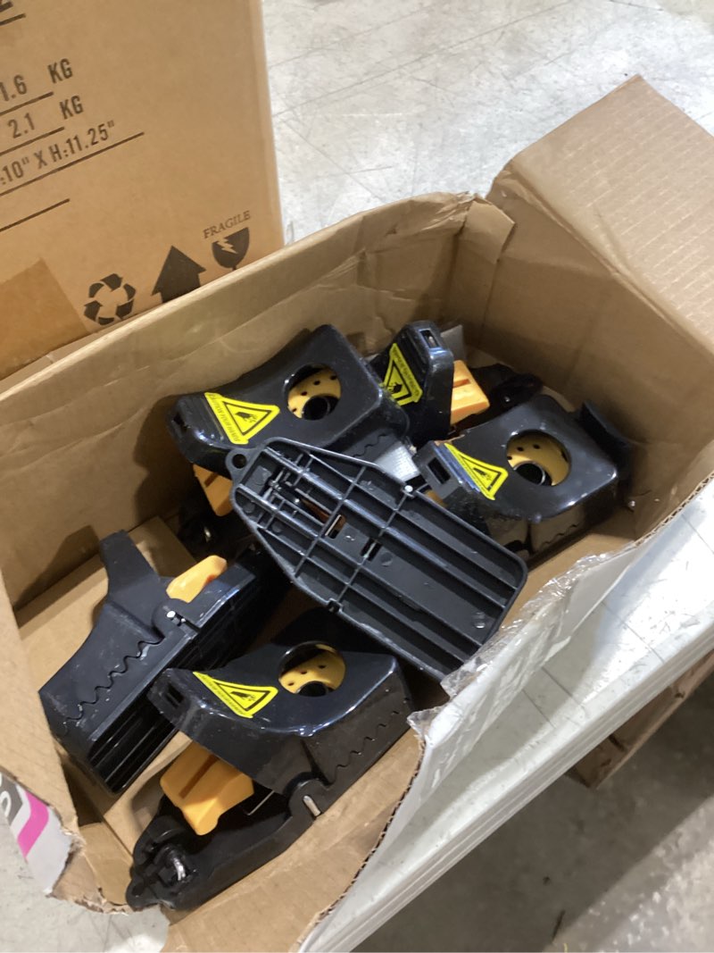 Condition photo showing As Is for mouse traps, rat trap quick effectively best mouse trap, reusable plastic mousetraps used indoor & outdoor mice snap traps for basement/garage/attic anywhere 9set(2l+6s+1*clip)