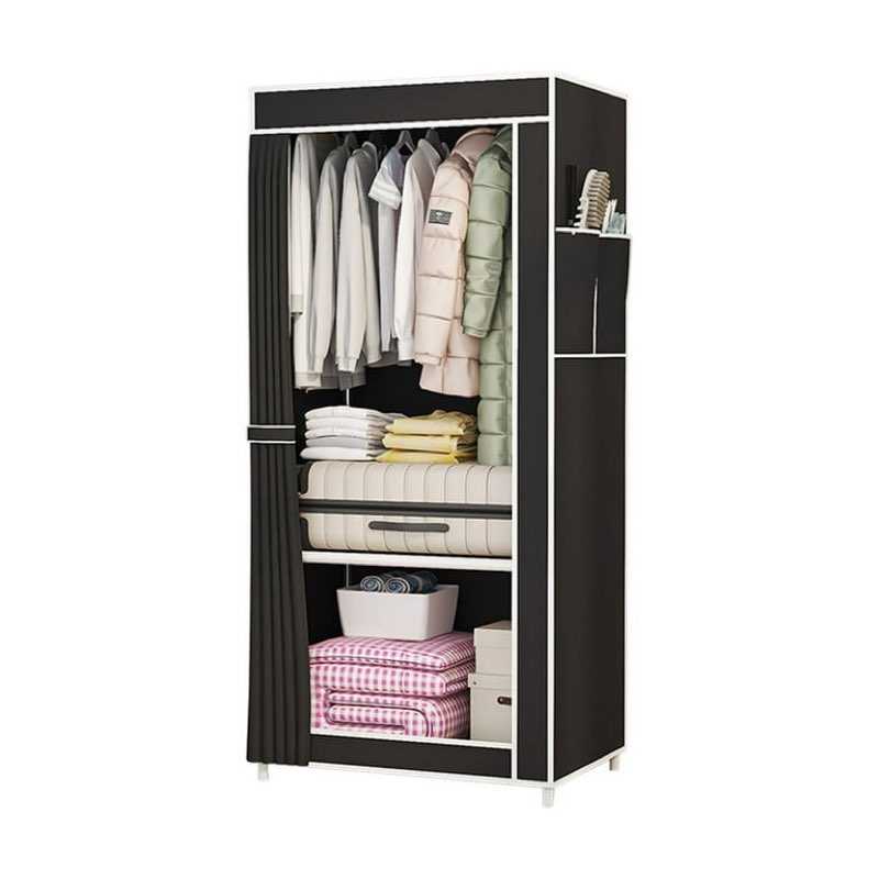  Portable Closet Wardrobe Closet for Hanging Clothes , Free Standing Closet Clothes Organizer for Bedroom, Sturdy and Easy Assemble 