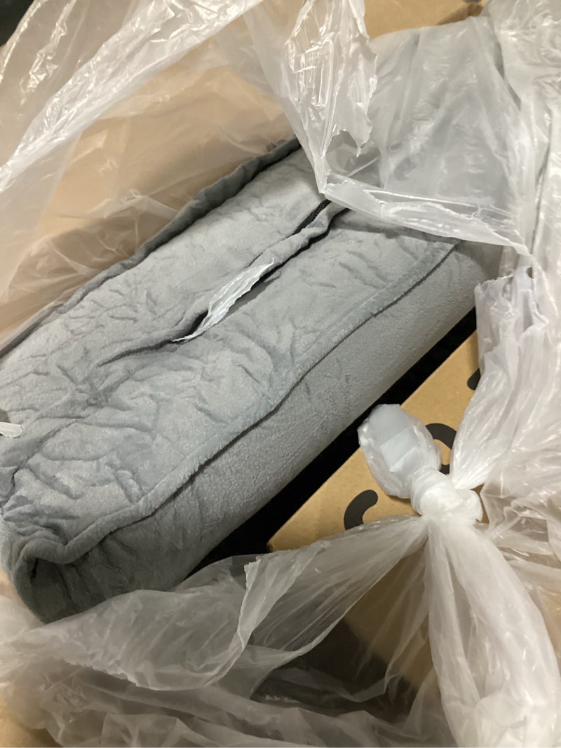 Condition photo showing Good Condition for miulee pack of 2 couch throw pillow covers 12x20 inch soft dark gray chenille pillow covers for sofa living room solid dyed pillow cases 20" x 12" (pack of 2) dark gray 2