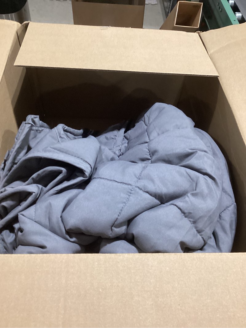 Condition photo showing Good Condition for Smart Queen Weighted Blanket for Adults,(60"x80",20lbs Grey) Full Size Soft Cooling Heavy Blanket for Sleeping, Breathable Blanket with Glass Beads Perfect for 190-210 lbs,All Season,Machine Washable 60" x 80" | 20lbs