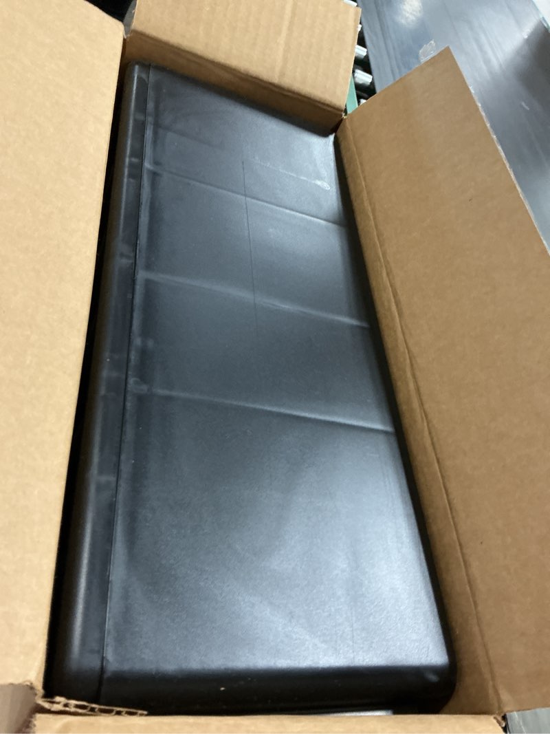 Condition photo showing New/Like New for akro-mils 24-drawer plastic drawer storage cabinet for garage organization, bead organizer, building bricks storage, teacher toolbox, makeup organizer, 20" w x 6" d x 16" h, 10724 black 24 drawer