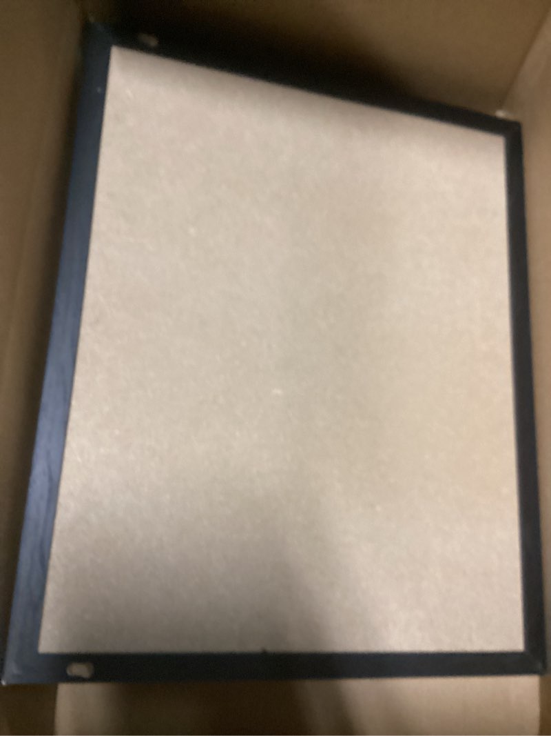 Condition photo showing Good Condition for dry erase calendar whiteboard for wall, combination magnetic dry erase white board & bulletin board, 17.7" x 21.6" black wood framed calendar/cork combo board(bk-4555) black 17.7“×21.6”