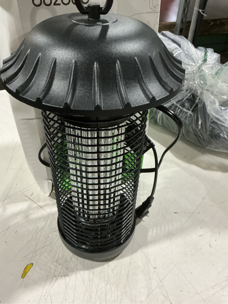 Condition photo showing As Is for buzbug led bug zapper indoor outdoor, up to 50000 hrs lifespan lamp, energy saving & dual band attraction, 5.6 ft power cord, high voltage mosquito fly zapper trap killer -mo008c