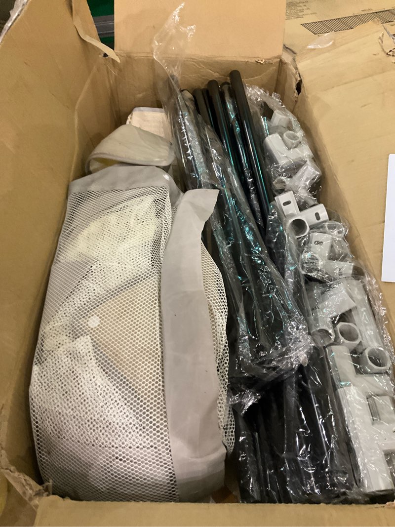 Condition photo showing As Is for Mloong Baby Playpen with Mat, 59x59 Inches Extra Large Playpen for Babies and Toddlers, Indoor & Outdoor Activity Center, Safety Baby Fence Medium Grey 59x59 Inch