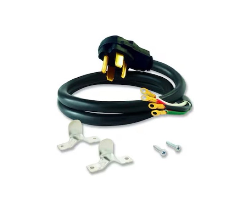 EASTMAN 5-ft 50 -Amp 4 -Prong Black Range Appliance Power Cord