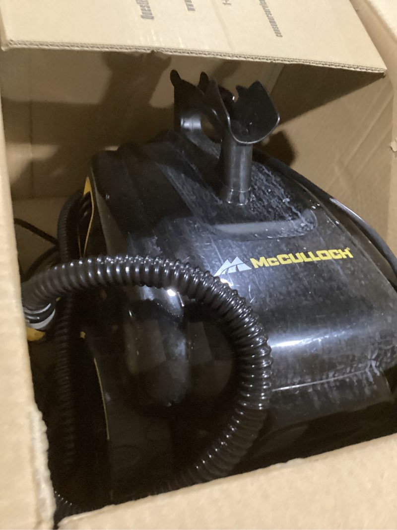 Condition photo showing As Is for mcculloch mc1385 deluxe canister steam cleaner, 2-hour runtime, chemical-free, 23 accessories: mop head, brushes & more - built for home, tile, carpet, furniture, & personal car detailing