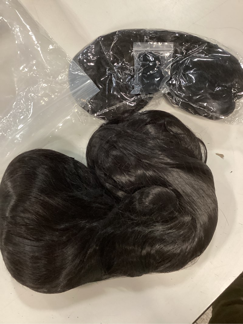 Condition photo showing As Is for half and half brown black curly anime ponytail wig with bangs for tohsaka rin cosplay, 31.5'' long black wave twin tails wigs pigtails wig hair for women halloween party costumes brown black twin tails
