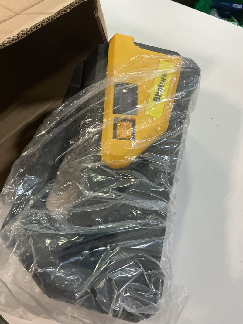 Condition photo showing As Is for battery operated transfer pump compatible with dewalt 20v, 2ah-9ah battery, cordless water pump, self-priming rv water pumps, boat bilge pump, pressure diaphragm pump 50ft head(not include battery) yellow