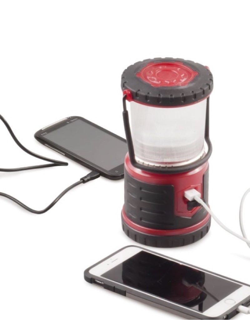 (Royal red )) Blazin Bolt Rugged USB Rechargeable Lantern | 6000mAh Power Bank | 400 Lumen | 400 Hours of Light | 6 Modes | Camping, Emergency, Power Outage, Storm, Blizzard, Hurricane Survival 400 Lumen Taupe