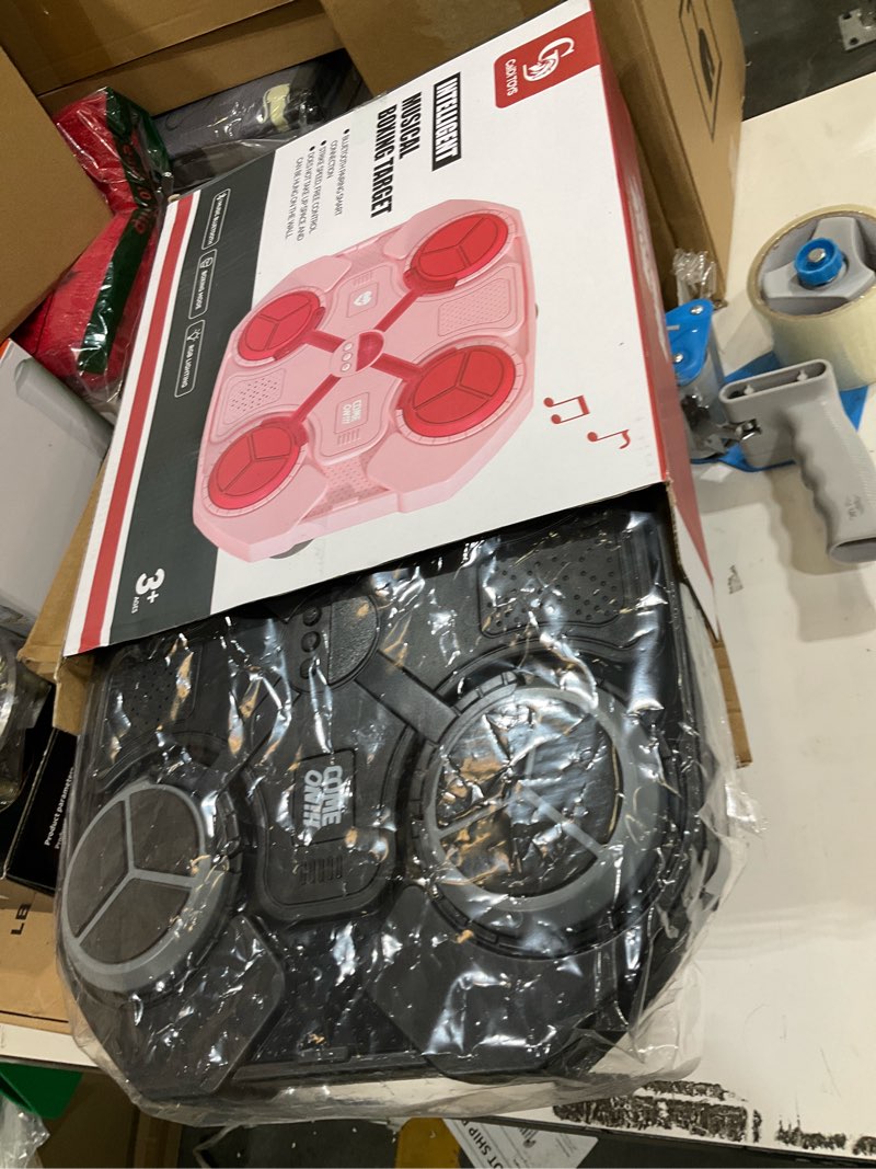 Condition photo showing Good Condition for Tsomtto Music Boxing Machine Target Sport Toys Scoring Function for Kids 6-8 8-12 with Boxing Glove, Smart Bluetooth Punching Equipment Training Boys Girls 5+ 6 7 8 9 10 11 12 Years Old