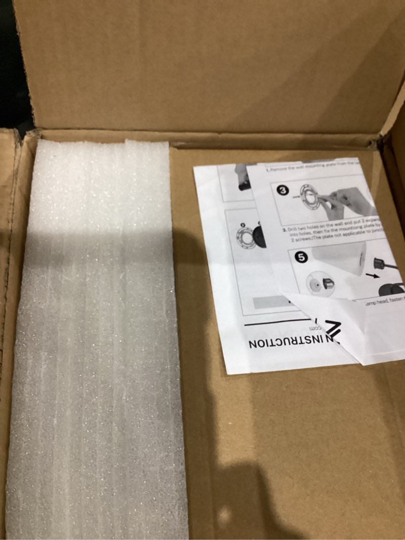 Condition photo showing Good Condition for battery operated wall sconce set of two, wireless wall sconces with 10000mah dimming magnetic bulb, rechargeable wall sconce with pleated fabric for bedroom living room gallery hallway, gold gold-white