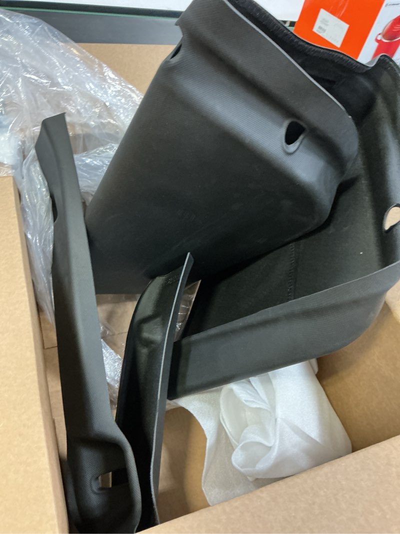 Condition photo showing Good Condition for for 2025+ Tesla Model Y Juniper 2PCS TPE Rear Trunk Door Guard Mat & Rear Trunk Threshold Strip Protection Cover Trunk Bumper Guard Sill Cover Cargo Liners 2025 2026 Model Y Juniper Accessories