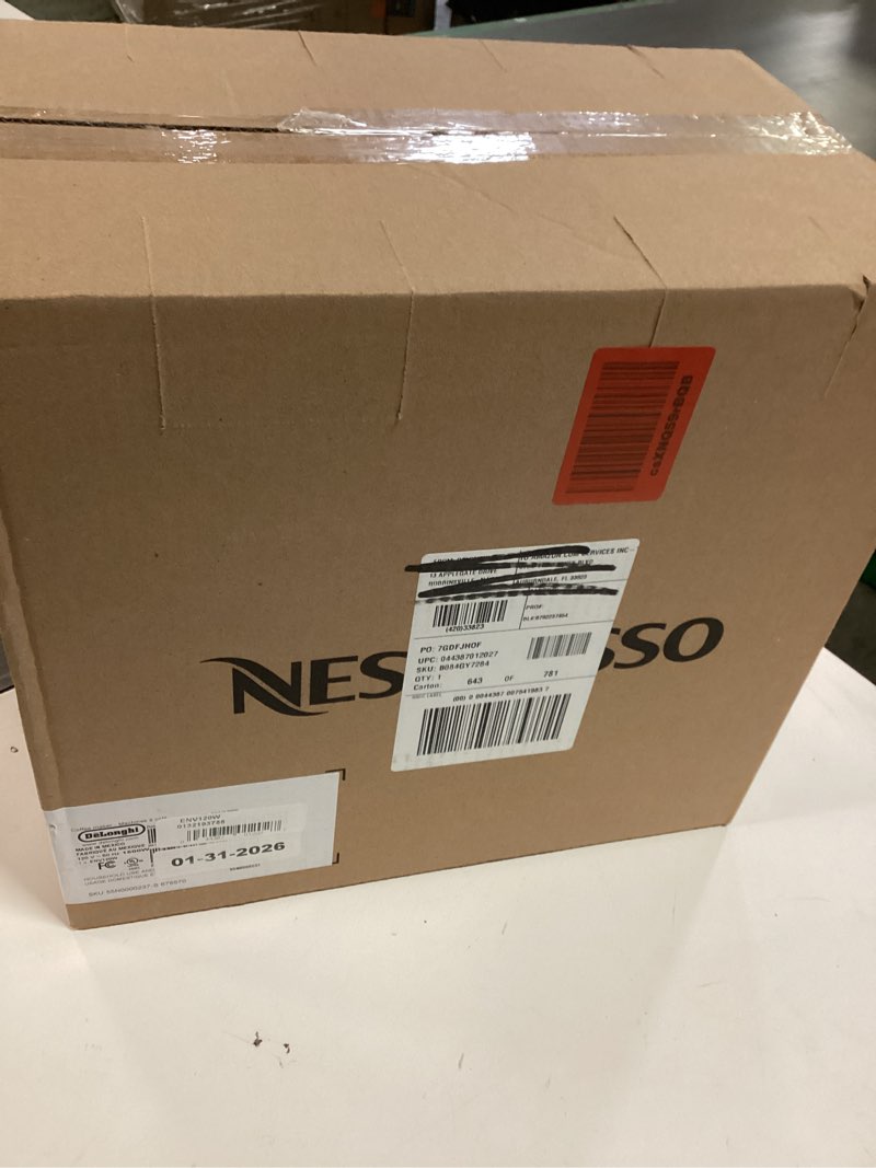 Condition photo showing New/Like New for Nespresso Vertuo Next Coffee and Espresso Maker by De'Longhi, White Machine Only White