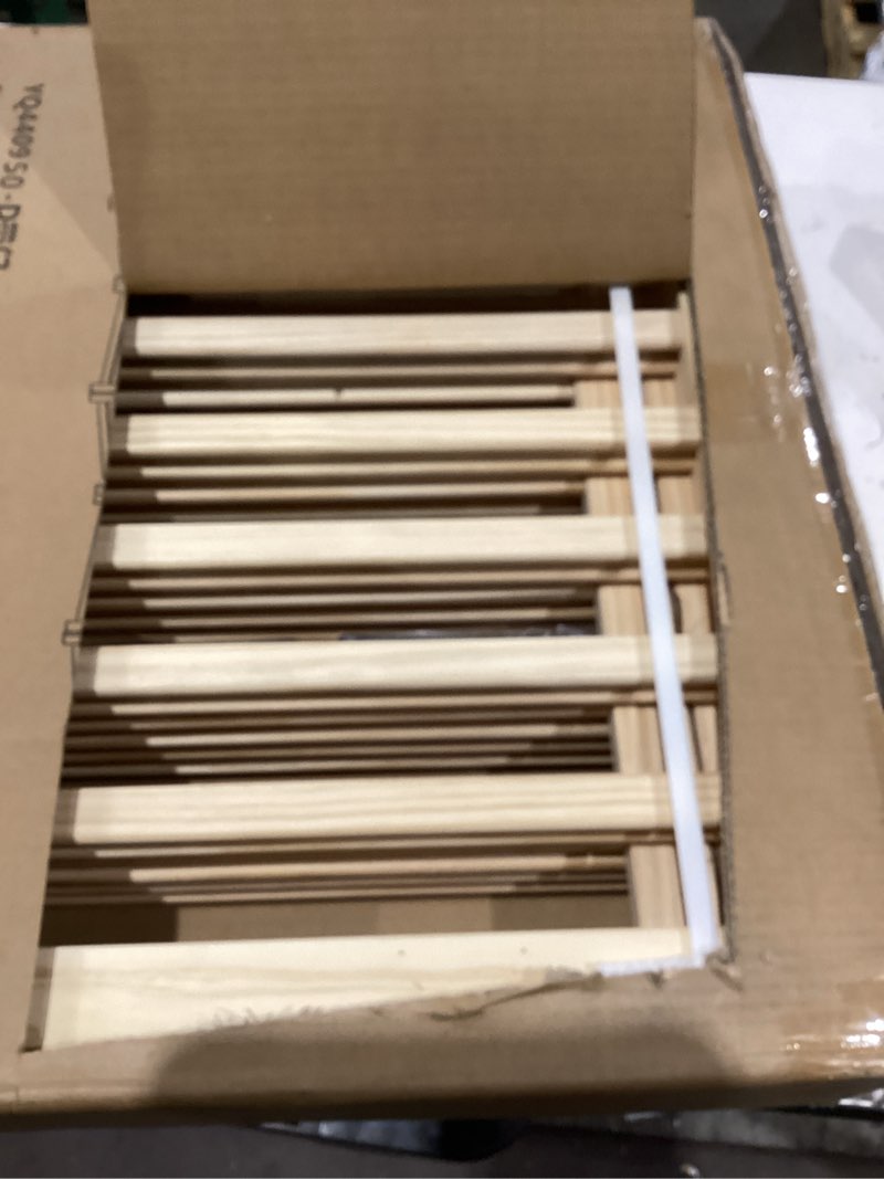 Condition photo showing Good Condition for freestanding dog gate indoor, 23" h wooden dog gates with door walk through, no-painted folding pet fence for stairs doorway- 6 panels ?6 panel?23" height