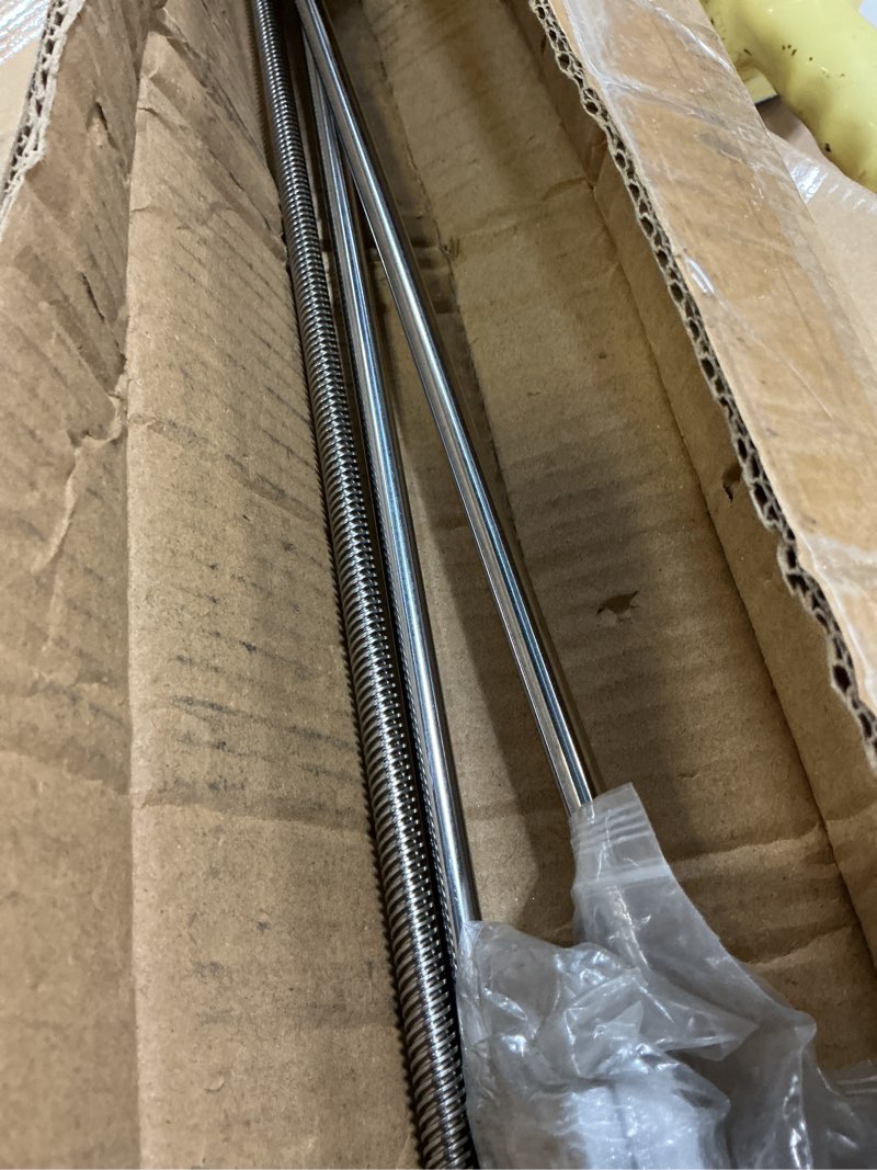 Condition photo showing Good Condition for [16pcs/pack] 550mm t8 lead screw kit,2x550mm linear motion rod shaft guide,4pcs linear slide blocks, 4pcs sk8 shaft support for 3d printer and diy cnc machine (550mm, set) 550mm set