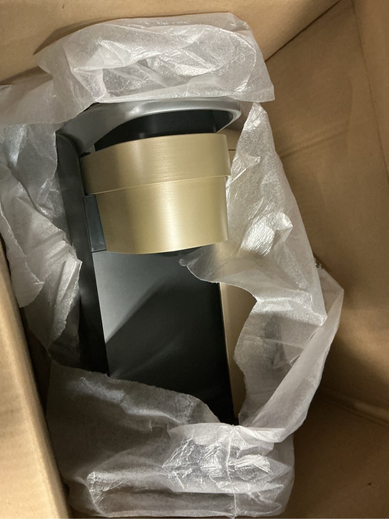 Condition photo showing As Is for Keurig K-Elite Single Serve K-Cup Pod Coffee Maker, with Strength and Temperature Control, Iced Coffee Capability, 8 to 12oz Brew Size, Programmable, Brushed Silver