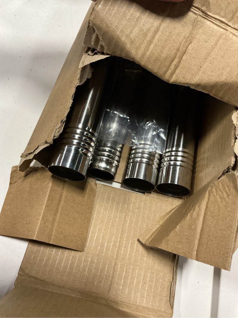 Condition photo showing Good Condition for anovo flag pole kit- stainless steel 6 ft flag poles with1 inch metal 360° rotating flag pole rings clip, two-position flag pole holder brackets mounting for outside house outdoor porch (6 ft-sliver) 6 ft - sliver