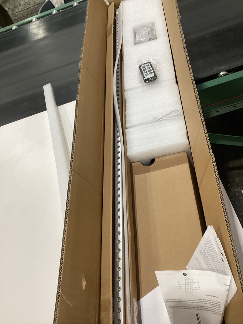 Condition photo showing New/Like New for EDISHINE LED Corner Floor Lamp, New Gesture Control Dimmable Corner Light with Remote Control, 3000K-6000K Eye Caring Standing Lamp, Modern Minimalist Lit Lamp for Bedroom, Living Room, Office, White