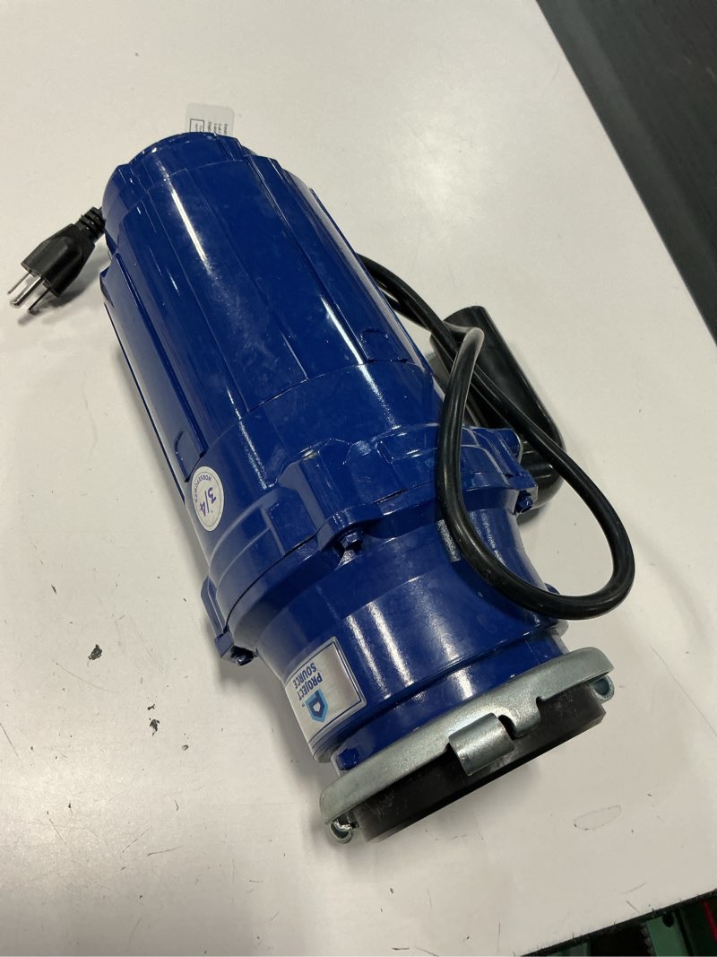 Condition photo showing As Is for project source continuous feed 3/4-hp septic safe corded garbage disposal with noise insulation