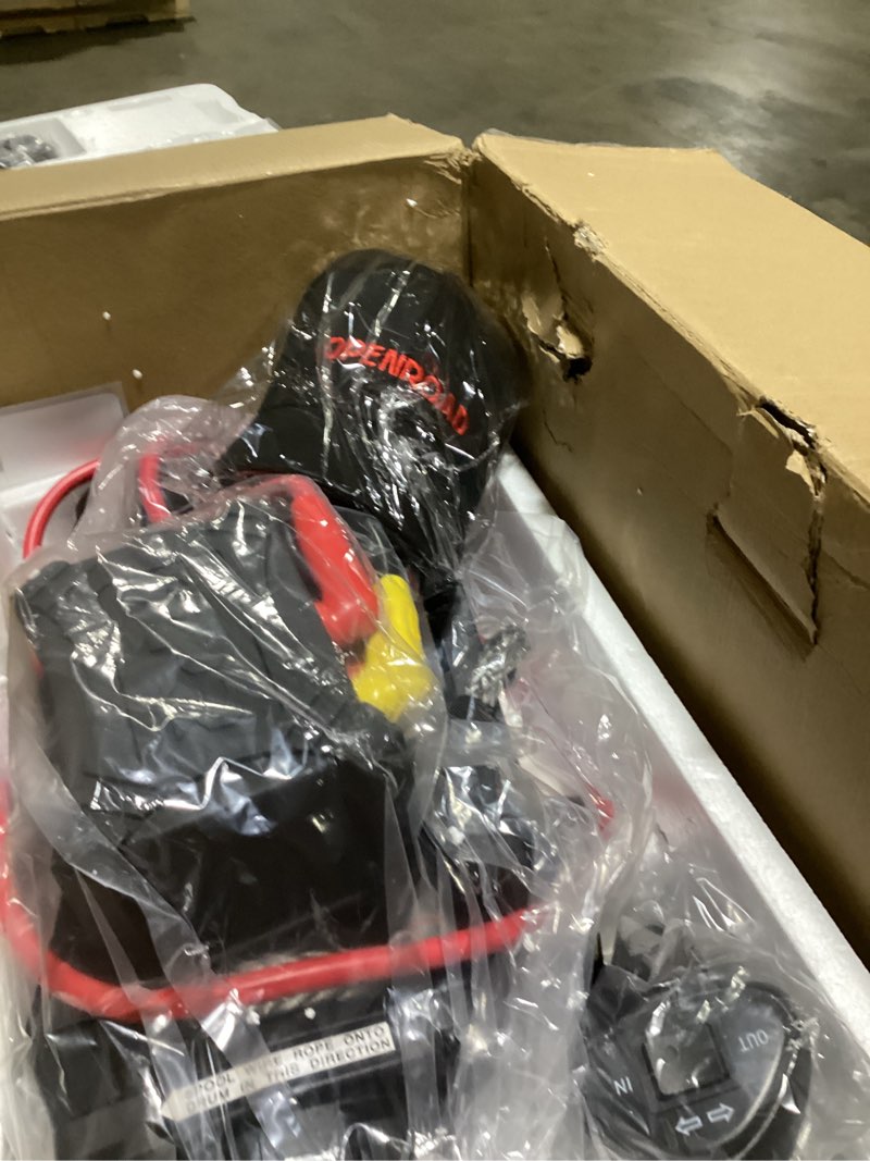 OPENROAD 12000 lbs Winch with Synthetic Rope and 2 Wireless Remotes -Panther Series 3S