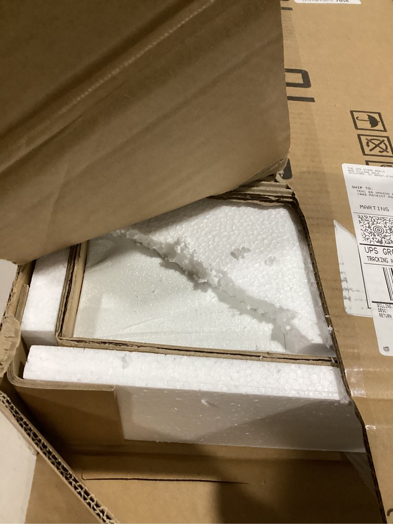 Condition photo showing Good Condition for ChooChoo Bathroom Cabinet Wall Mounted 2-Door with 3 Open Shelves, Wooden Medicine Cabinets with Adjustable Shelf, Space Saver Storage Cabinets Over The Toilet for Bathroom&Living Room, White White 1 pack