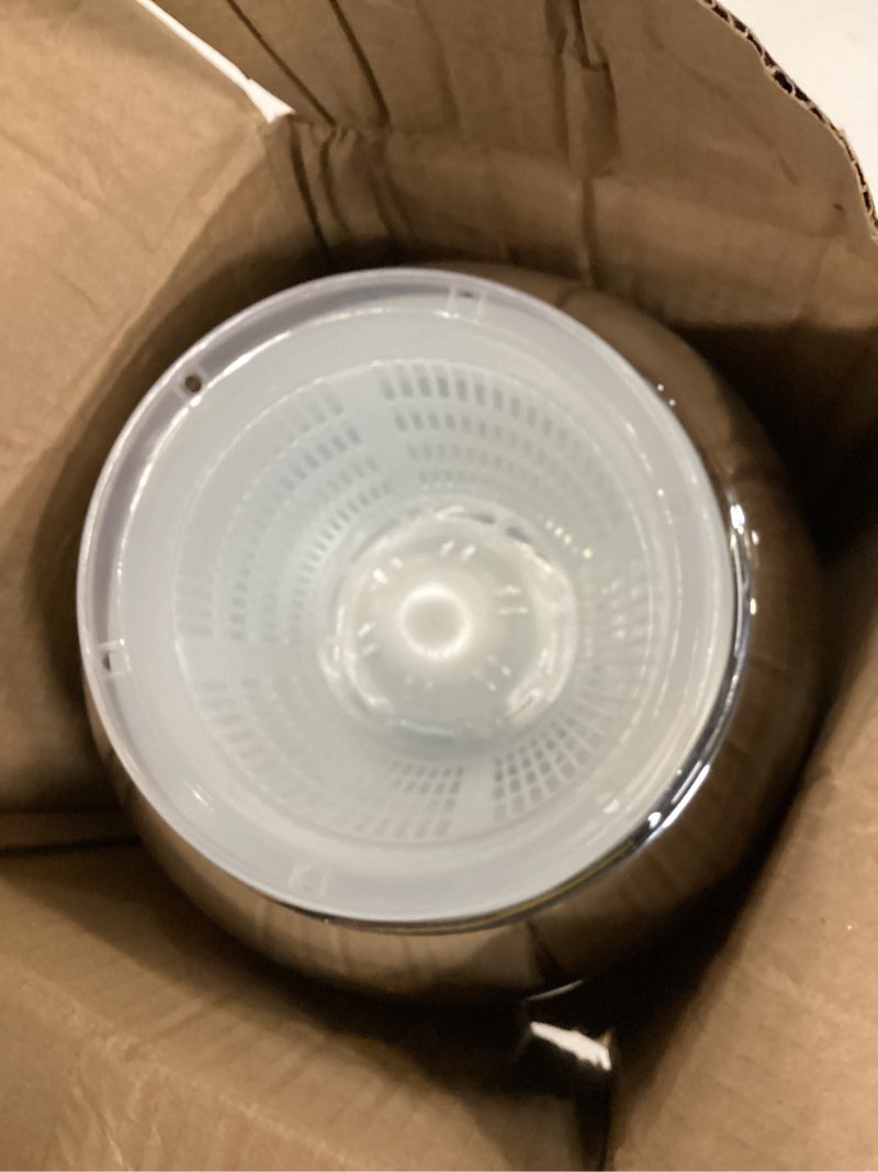 Condition photo showing Good Condition for 7.9" spherical convex mirror glass bowl vase - safety cubicle reflector & desktop rearview mirror to see behind you for office/home décor, floral arrangements, planter storage 7.9-inch silver