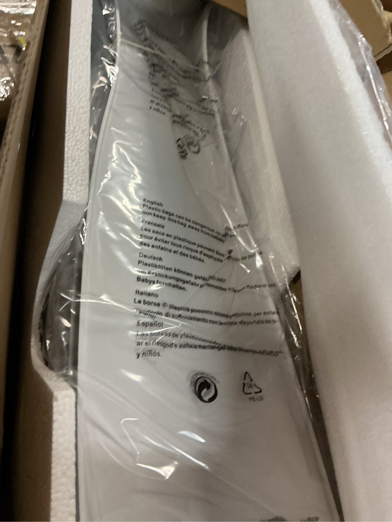 Condition photo showing Good Condition for outdoor ceiling fan with light: 52 inch 3 blade outdoor fans for patios - modern white ceiling fan with dimmable light remote app control ultra quiet reversible dc motor timer white 52"- with light