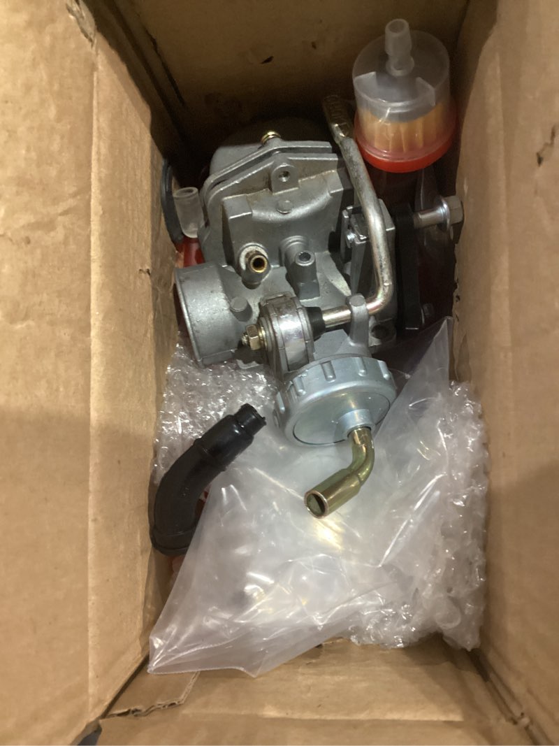 Condition photo showing As Is for FVRITO PZ20 Carburetor Kit for Tao tao Coolster 125cc 110cc 90cc 70cc 50cc Kazuma Baja Chinese ATV Quad 4 Wheeler SunL NST Roketa Loncin Lifan XR80 CRF70 4 Stroke Go Kart Pit Dirt Bike Parts