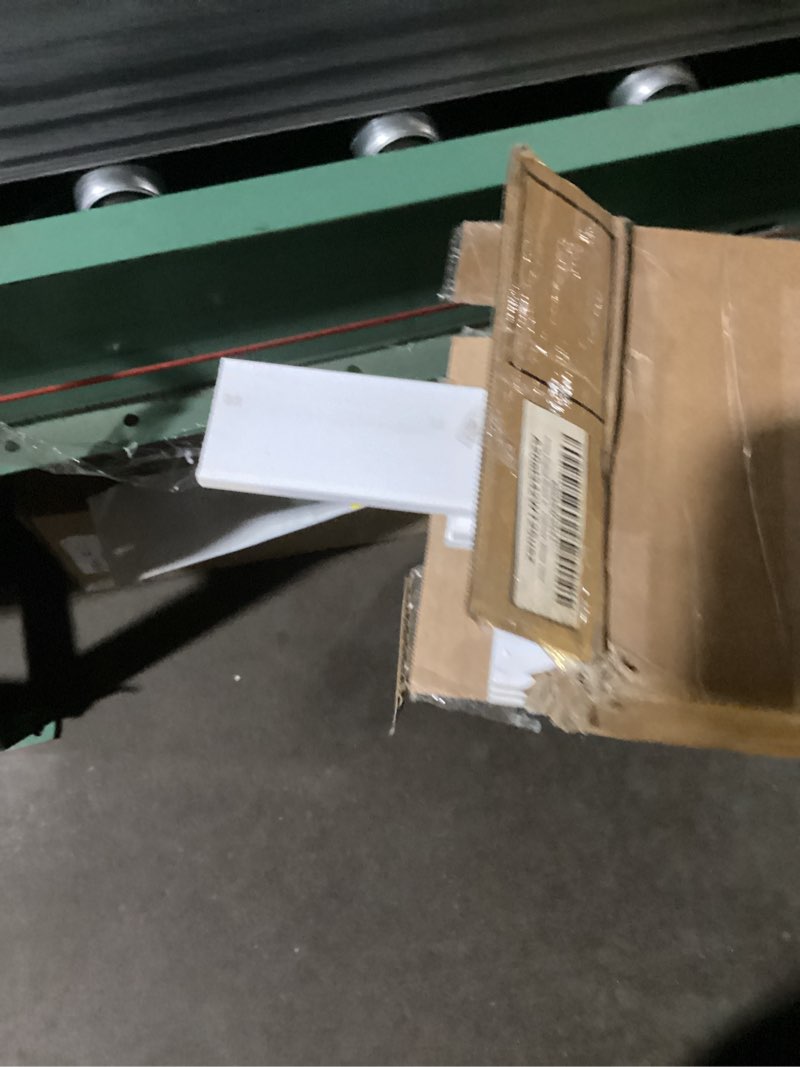 Condition photo showing Good Condition for Art3d Precut Board and Batten Wainscoting Panel Kit Covers 10Ft. - Paintable Molding Trim Slat with Edge Strip, Ready to Assemble Accent Wall Decor for Living Room Dining Room Hallway, White White - Style 3