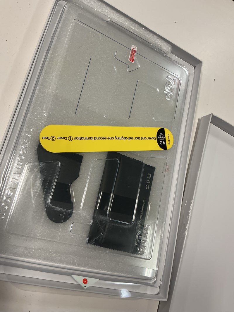 Condition photo showing Good Condition for 3-in-1 (15.4") for tesla accessories for model y juniper / 3 highland screen protector [no glare & fingerprint] 9h tempered glass, for model 3(2024-2026), model y juniper, matte 15.4 inch front screen + rear screen protector?matte?