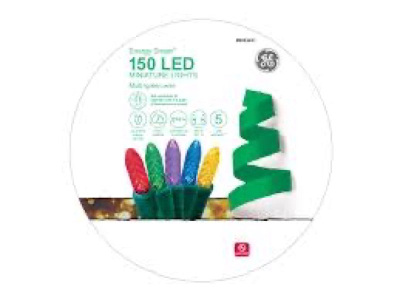 GE Energy Smart 150 -Count 49.6-ft Multicolor LED Plug-In