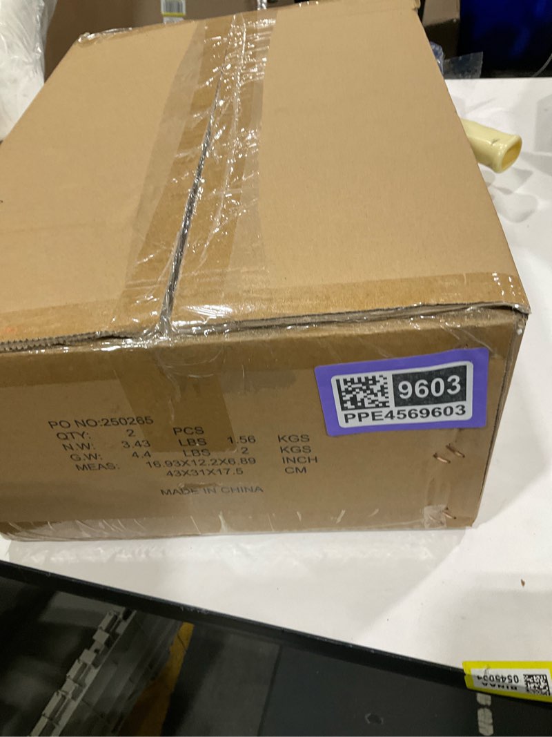 Condition photo showing New/Like New for Emak Brushed Nickel Wall Sconces, 2 Light Bathroom Light Fixtures with Milk Glass Shade, Modern Wall Lights for Bathroom, Mirror, Living Room, Bedroom, Gallery, WS086-BN-ML-2PK Brushed Nickel & Milk Glass 12 inch