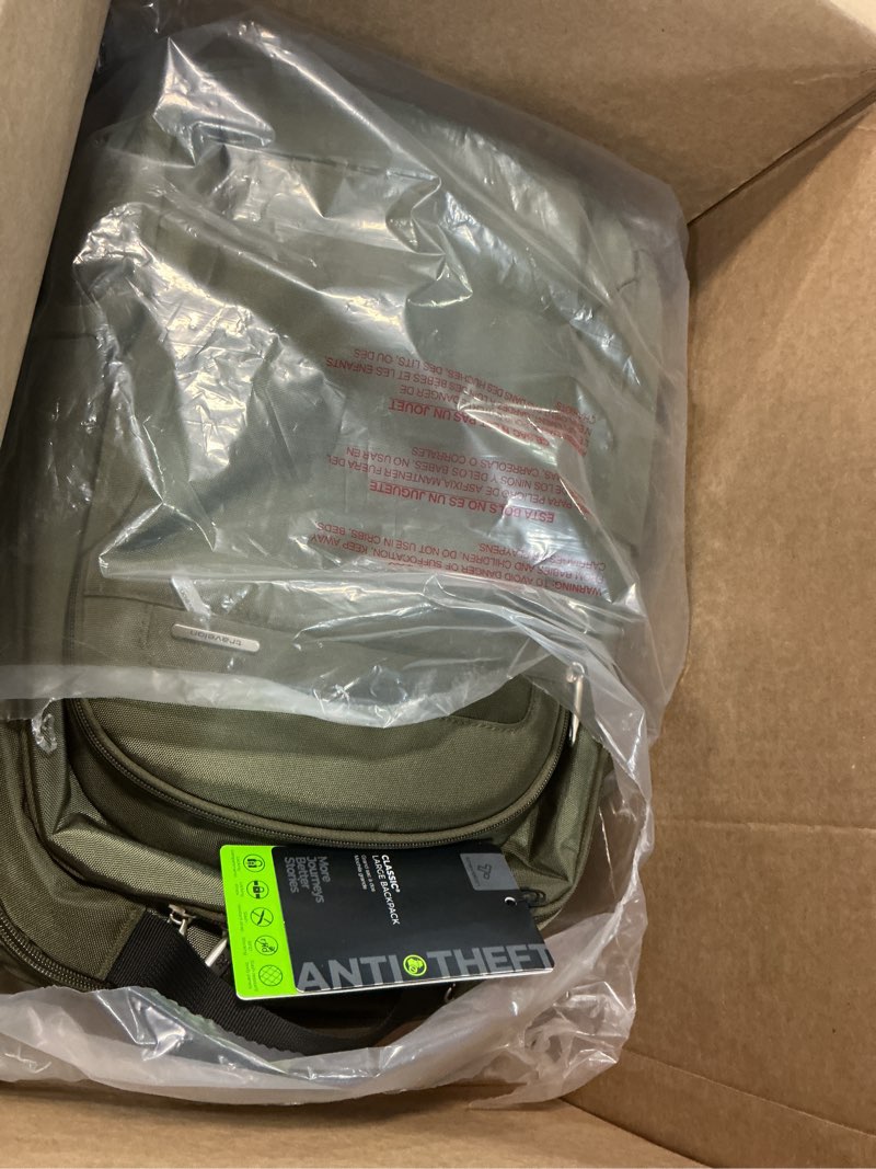 Condition photo showing Good Condition for travelon anti-theft classic large backpack olive